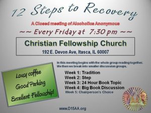 Itasca - 12 Steps To Recovery